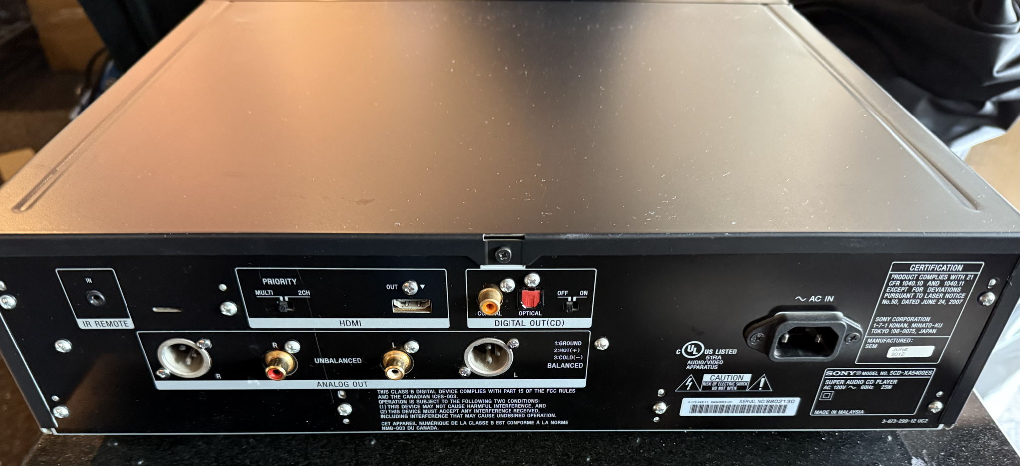 Sony SCD-XA5400es SACD - CD Player & Transport 5