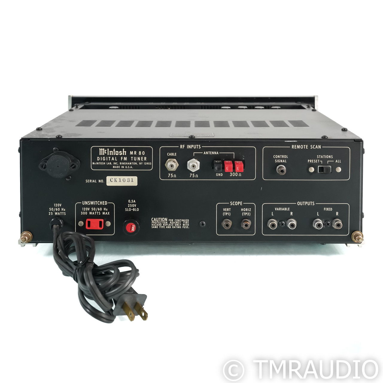 McIntosh MR80 Vintage Digital FM Tuner (58614) 5