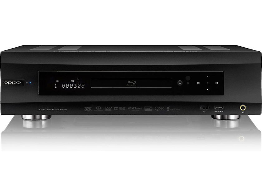 OPPO BDP-105 SACD/CD Player with Linear Power Supply MOD. ***WOW***