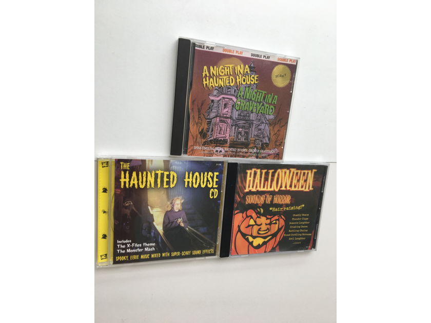 Haunted House Halloween sounds Cd lot of 3 cds