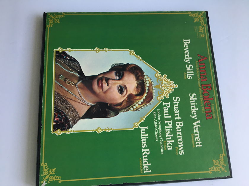 Donizetti Beverly Sills Shirley Verrett  Anna Bolena 4 Lp record box set Audio treasury ABC
