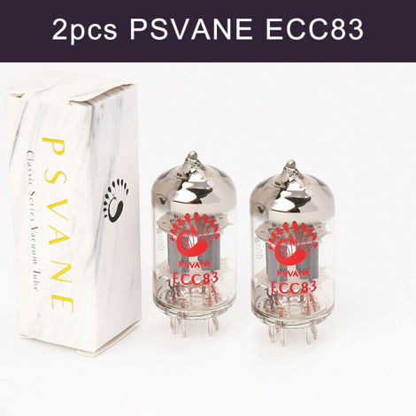 Psvane ECC83/12AX7 audiophile grade tubes 2 pc lot new ...