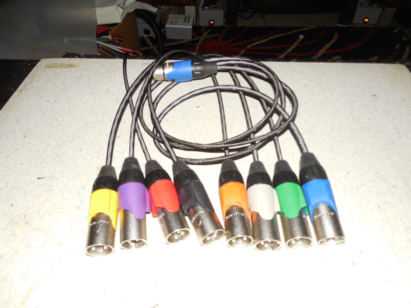 Black Shadow Theater   8 Channel XLR Interconnects 1.5 Meter