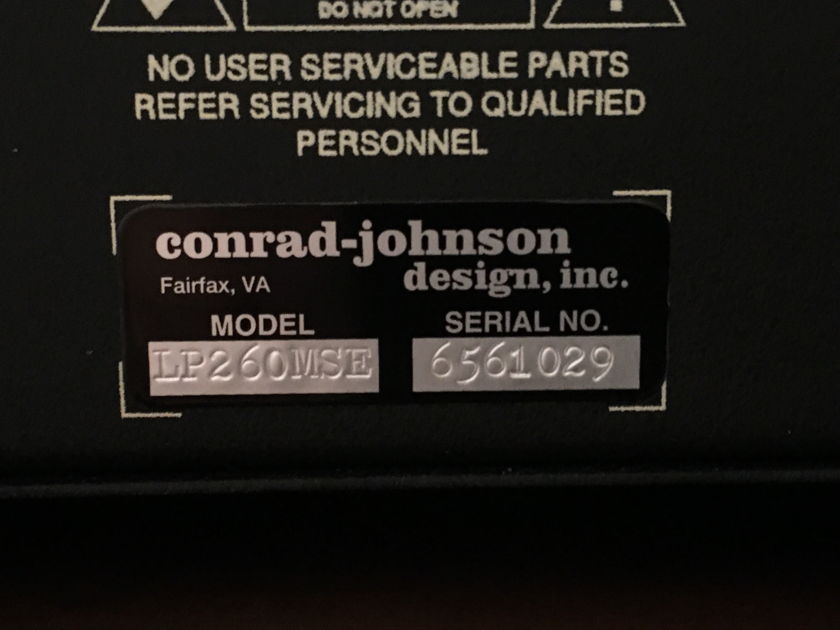 Conrad Johnson LP260m SE HiFi Tube Monoblocks Professionally Serviced by Conrad Johnson and comes with 3 year factory warranty