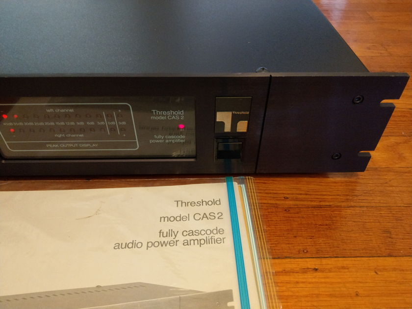 Threshold CAS-2 Stereo Power Amplifier, with Manual