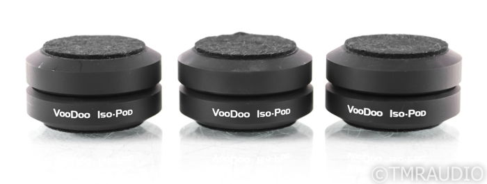 VooDoo Cable Iso-Pod Isolation Feet; Set of 3; Black (3...