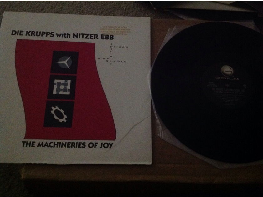 Die Krupps With - Nitzer Ebb The Machineries Of Joy Mute/Geffen Records 12 Inch Vinyl EP NM