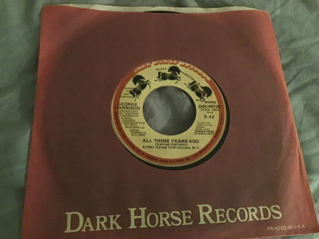 George Harrison Promo Mono/Stereo 45 With Picture Sleev...
