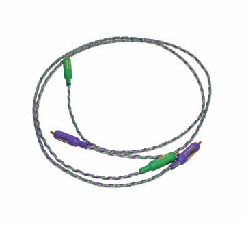 PAIR XLO Electric Direct Gold Plated 3.5ft 1m Non Magne...