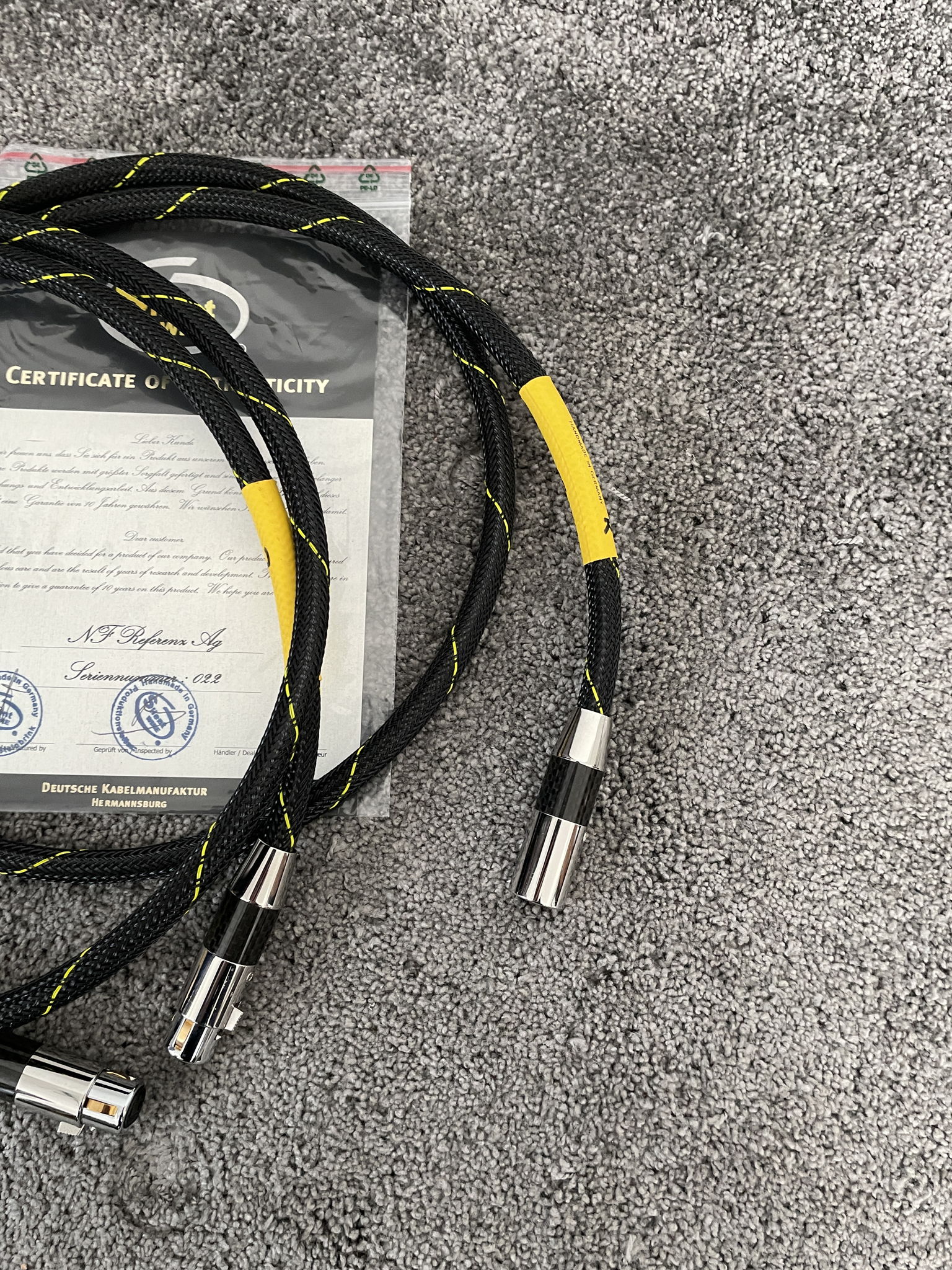 Silent Wire NF Referenz AG XLR cable in 1,5m 2