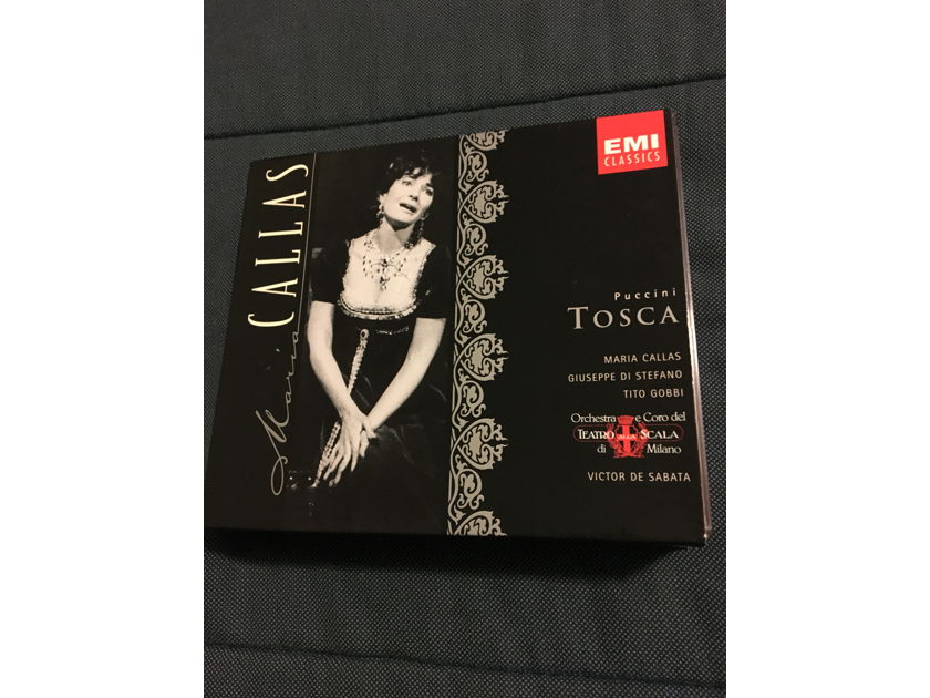 Maria Callas Puccini  Tosca 2 Cd box set mono 1997 EMI classics