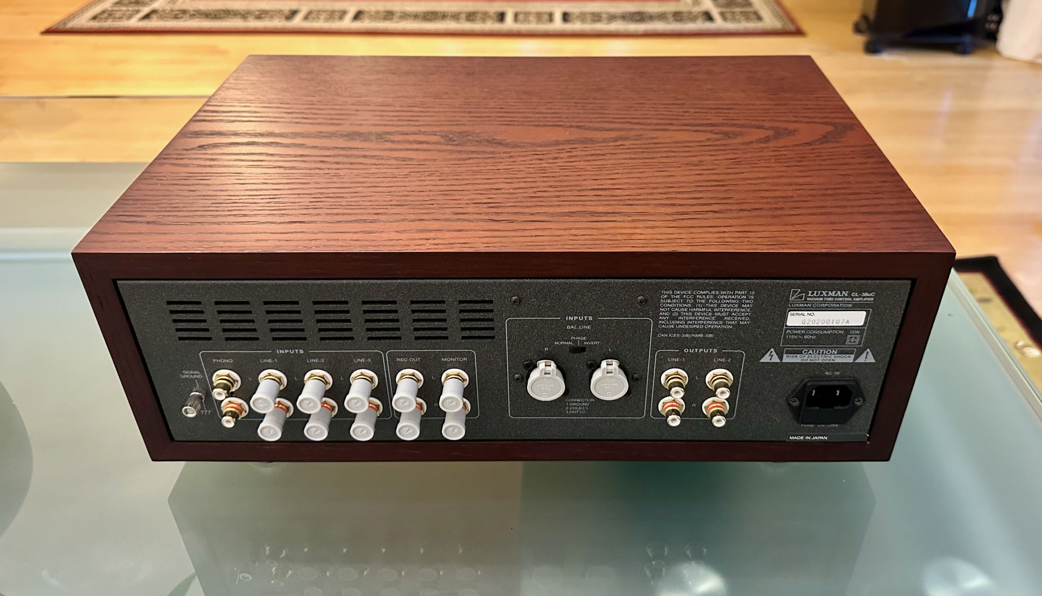 Luxman CL-38uC Vacuum Tube Control Amplifier 4