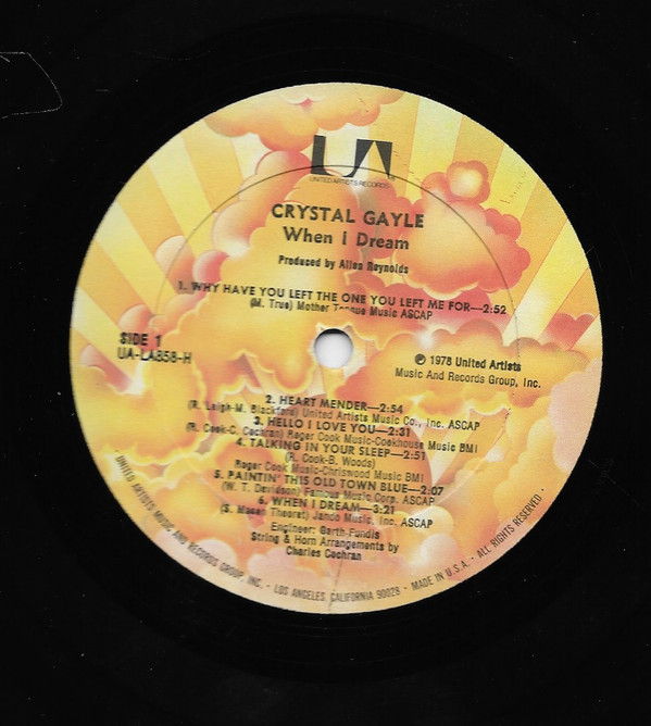 Crystal Gayle - When I Dream 1978 NM- Vinyl LP United A... 2
