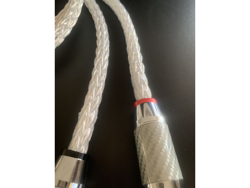 Digital Research XLR 8G 1m Carbon Fiber and Rhodium coated connectors