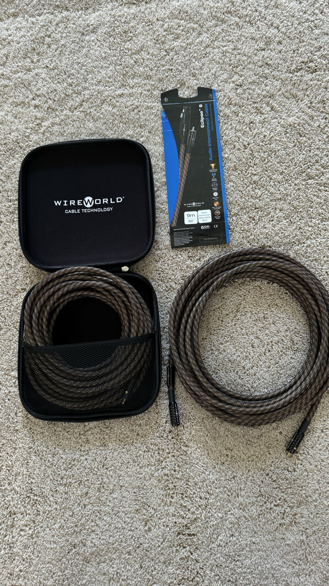 Wireworld Eclipse 8 RCA Interconnect 9.0m 3