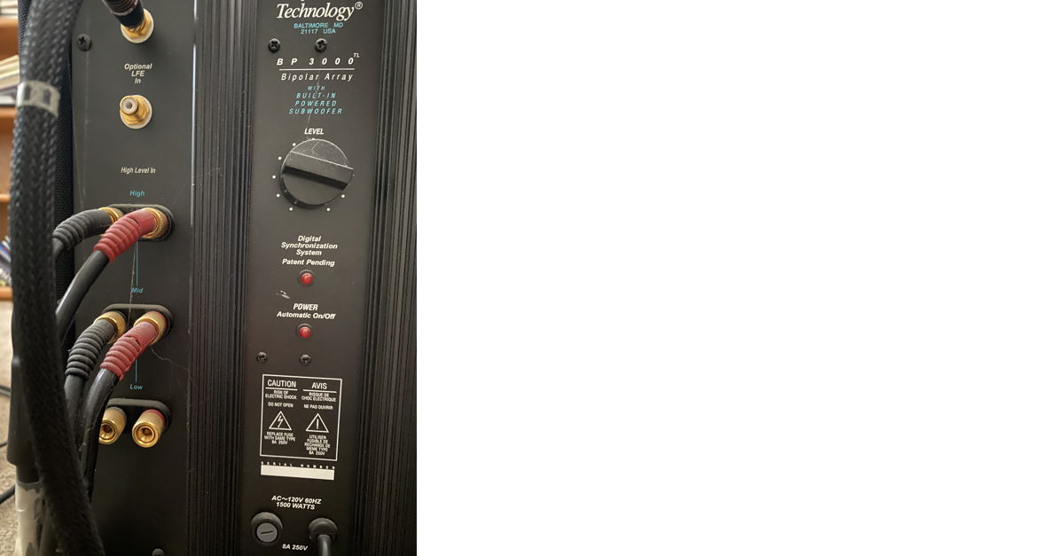 Definitive technology bp3000tl sales