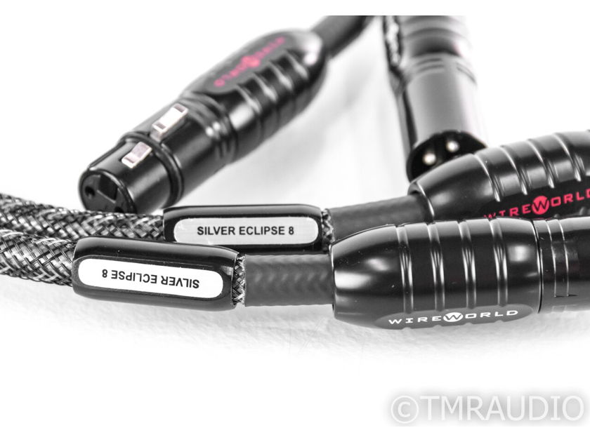 WireWorld Silver Eclipse 8 XLR Cables; 0.5m Pair Balanced Interconnects (21614)