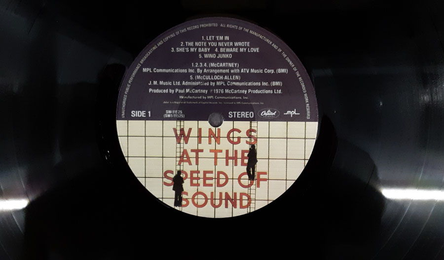 Wings - At The Speed Of Sound 1976 NM- Vinyl LP  Capito... 6