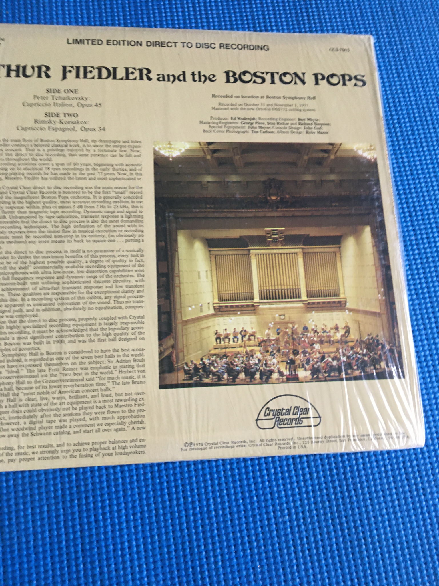 Arthur Fiedler and Boston pops direct to disc White vin... 6