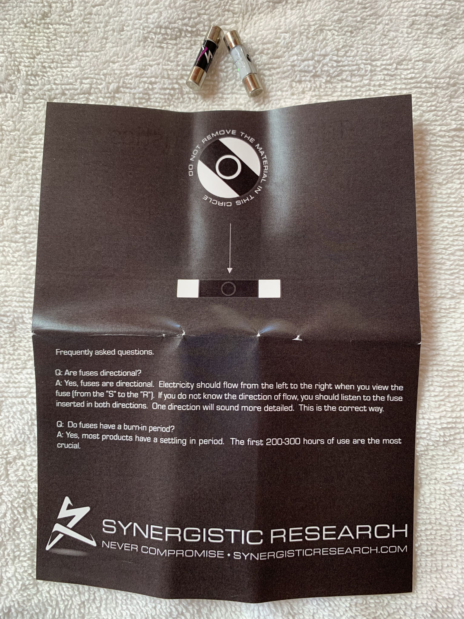 PRICE DROP - Synergistic Research  Purple Fuse - 6.3A S... 2