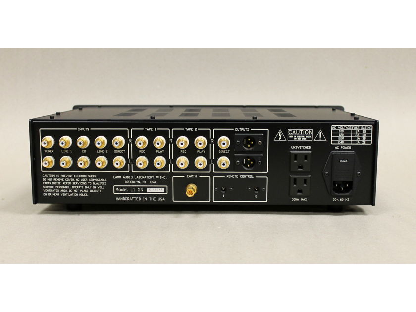 Lamm Industries L1 Hybrid Linestage Preamp For Sale | Audiogon