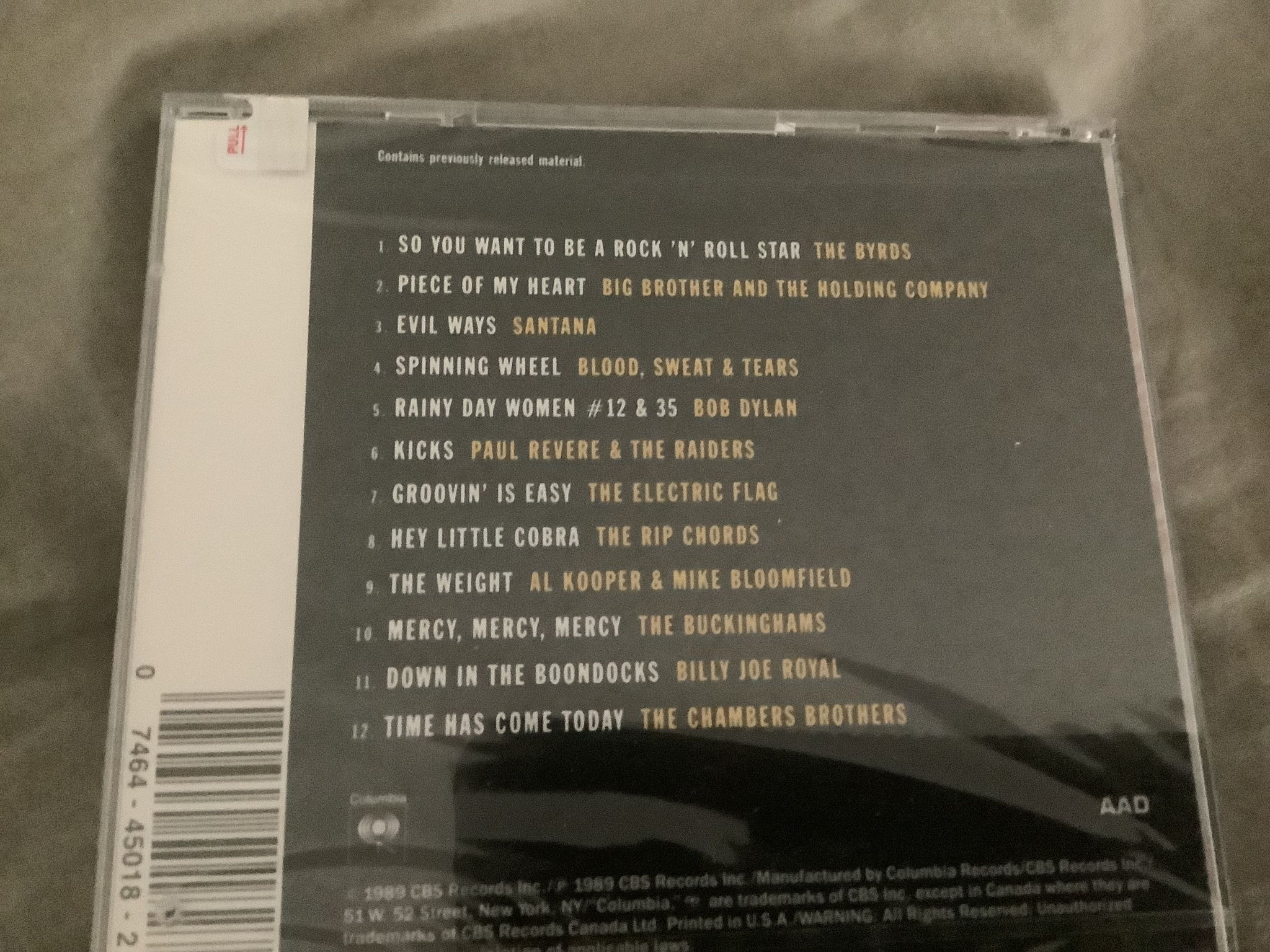 Various Artists Electric Flag Bob Dylan Chambers Brothe...