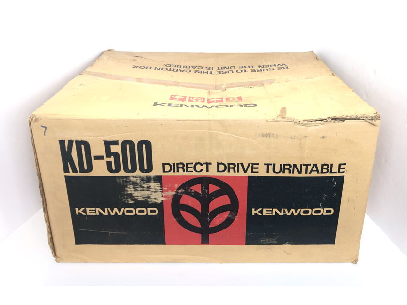 Kenwood KD 500 2-Speed Direct Drive Turntable Record Player ONLY w/ Original Packing Box