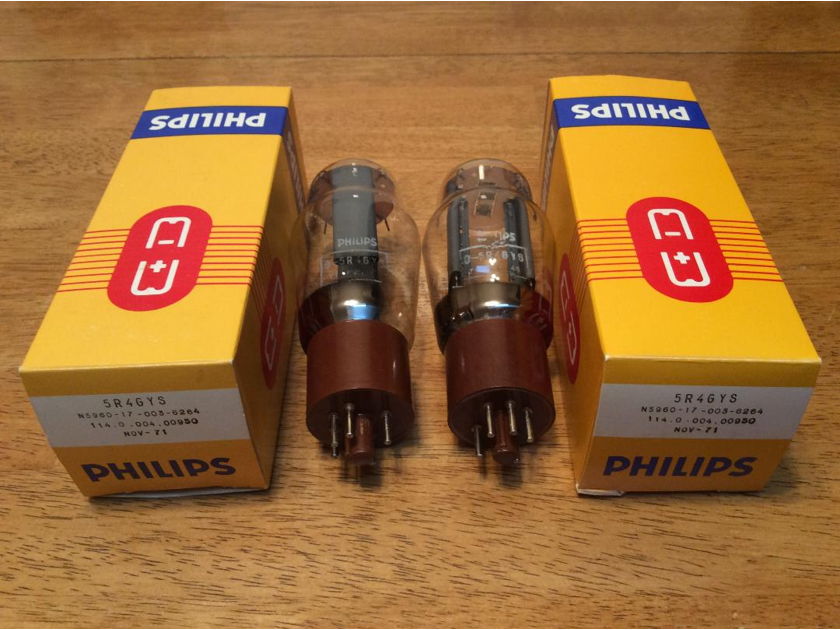 Philips  5R4GYS Rectifier's...PAIR