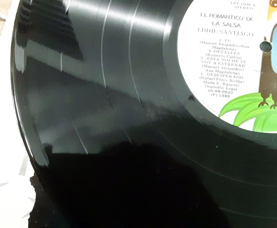 Eddie Santiago - El Romantico De La Salsa EX+ Vinyl LP ... 5