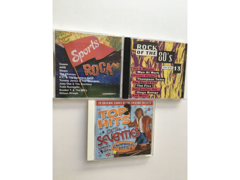 Sports rock pop 70s 80s  Cd lot of 3 cds