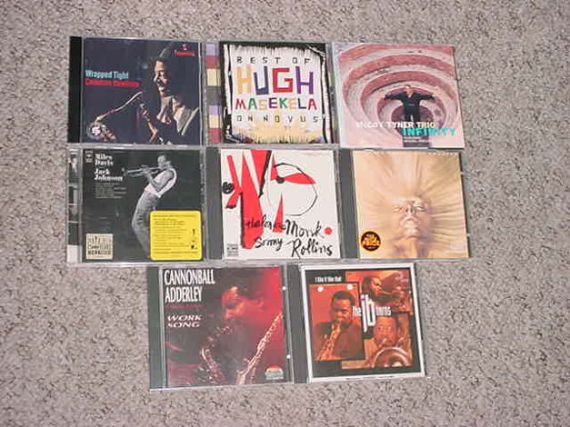 jazz CD LOT of 8 cd's various - Miles Cannonball JB Hor...