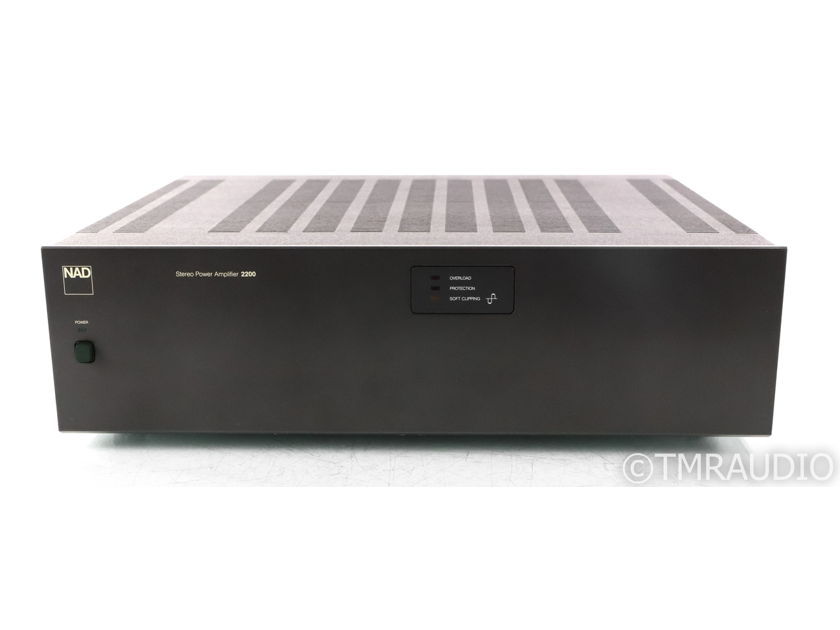 NAD 2200 Stereo Power Amplifier; Gray (41600)