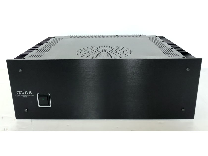 ACURUS 200x3 Three-Channel Solid State 200wpc @ 8-Ohms Stereo Power Amplifier AMP
