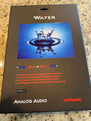 One Pair of AudioQuest Water RCA Interconnects -- CRYO ...