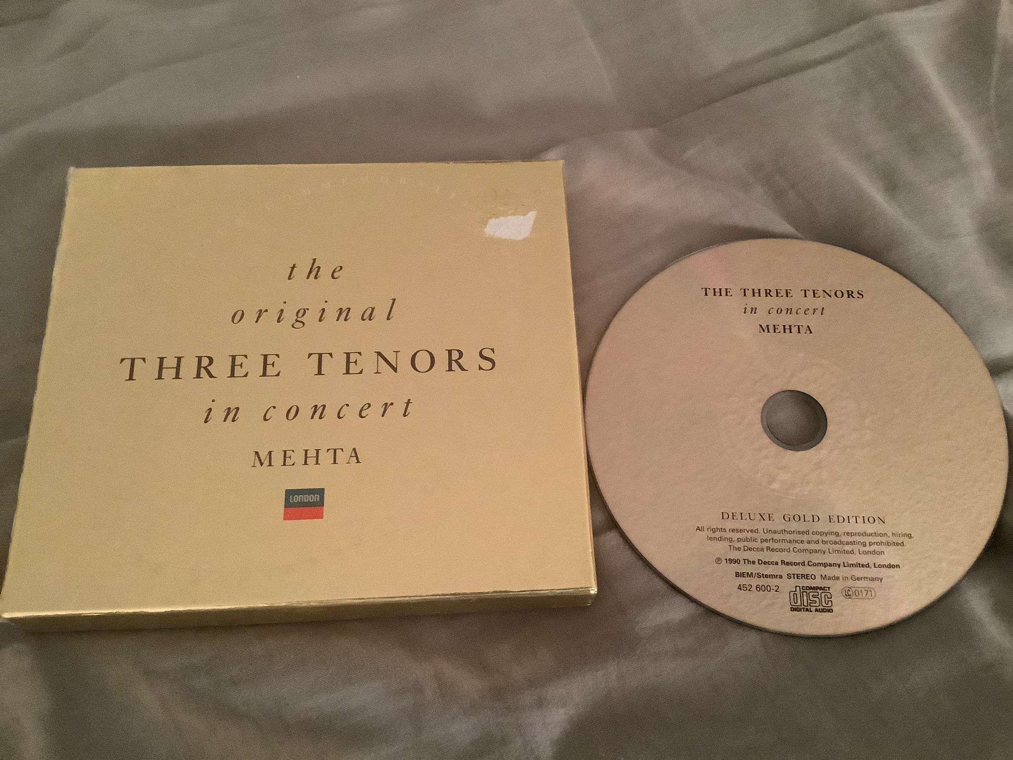 Three Tenors Decca Records Germany Gold CD  The Origina...