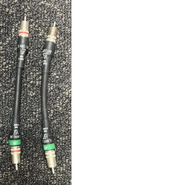 TC Audio HSR IC Cordage SHORT 6" pair of RCA Interconec...