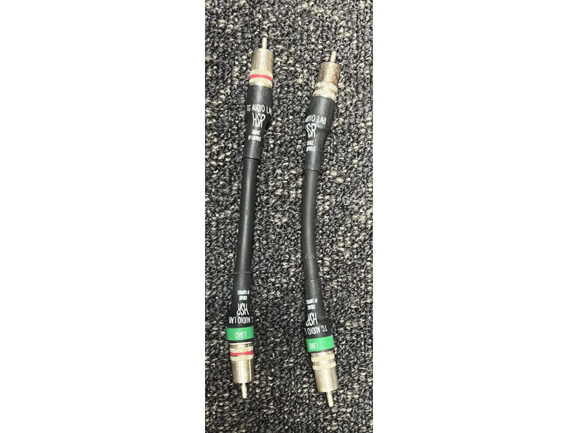 TC Audio HSR IC Cordage SHORT 6" pair of RCA Interconects (short pair Jumpers)