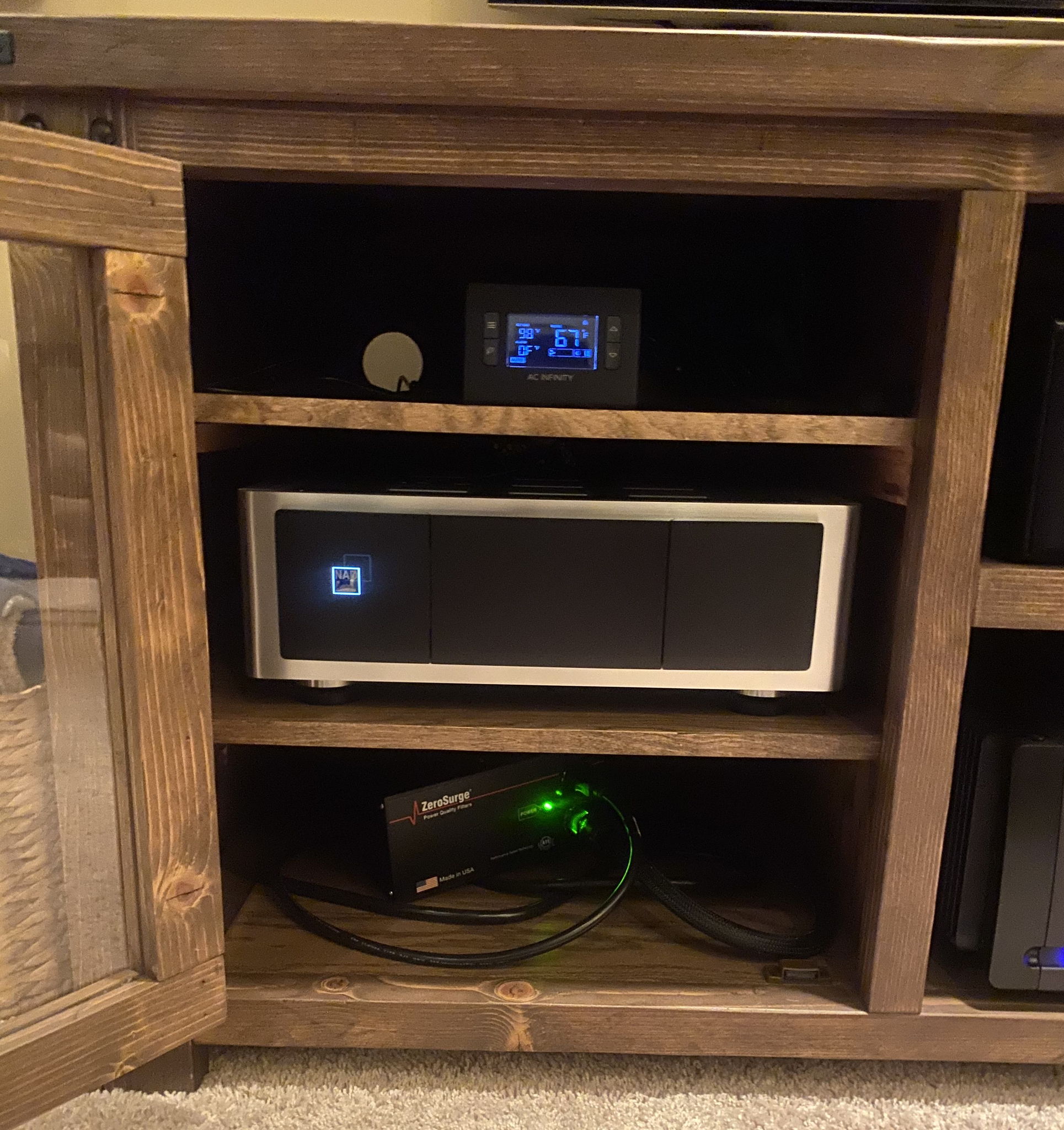 Left side AV unit