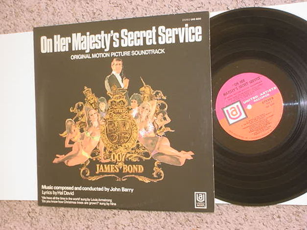 James Bond soundtrack lp record - On her Majestys secre...