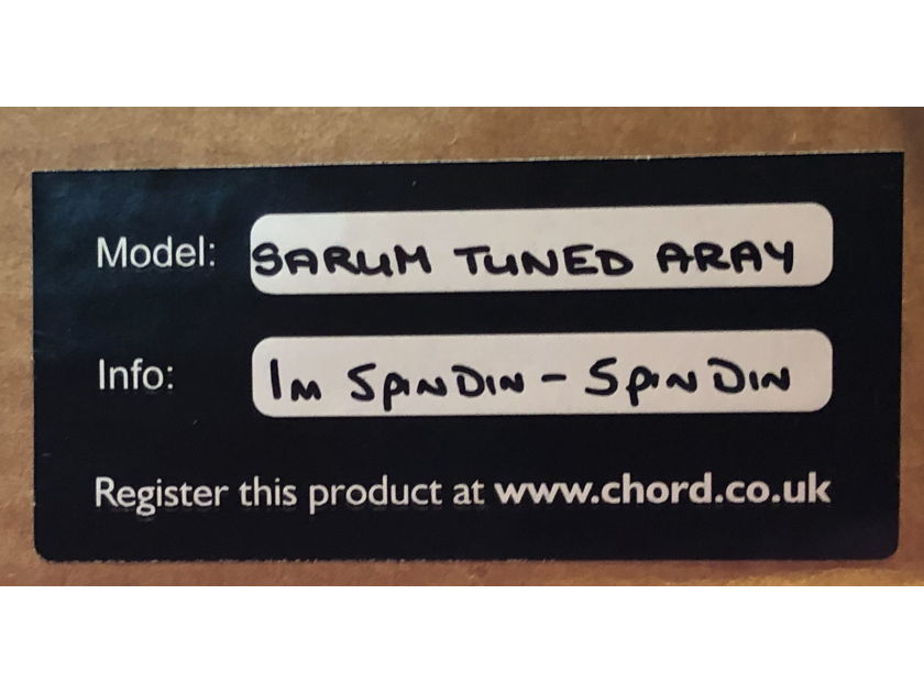 Chord Company Sarum Tuned Array, 1m DIN5 to DIN5 Interconnect for Naim
