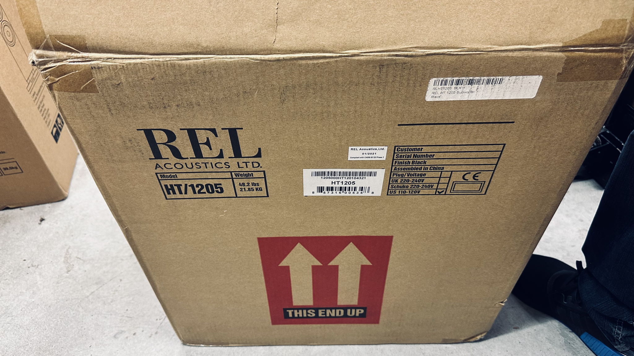 REL Acoustics HT/1205 HT1205 HT-1205 MKI Black Subwoofe... 8