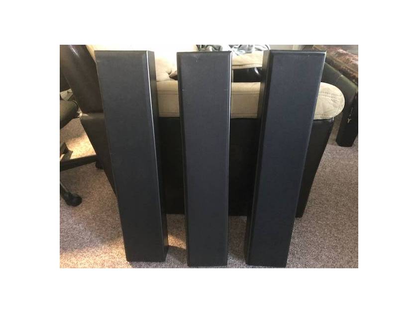 2 Totem Acoustic Tribe 2 speakers in graphite black inc. mounts and grills