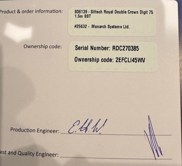 Siltech Cables Royal Double Crown SPDIF 3