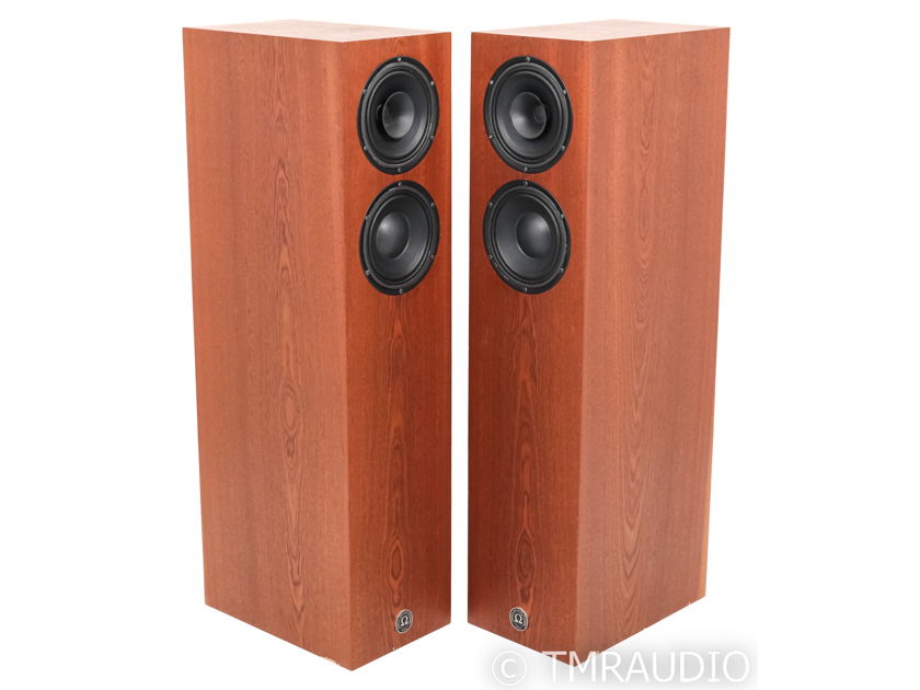 Omega Super Alnico High Output XRS Floor Speakers; Mahogany Pair (46770)