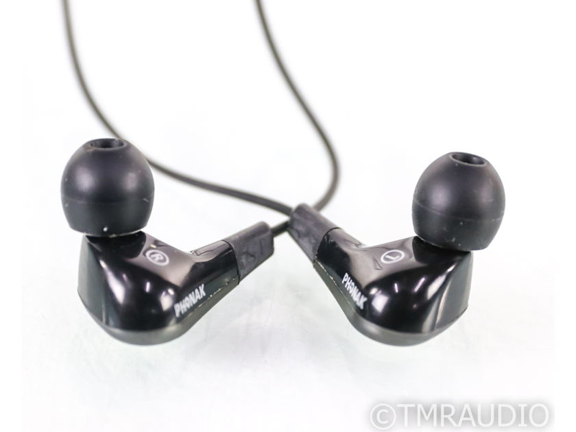 Phonak Audeo PFE 232 In-Ear Headphones; Black Pair (35656)