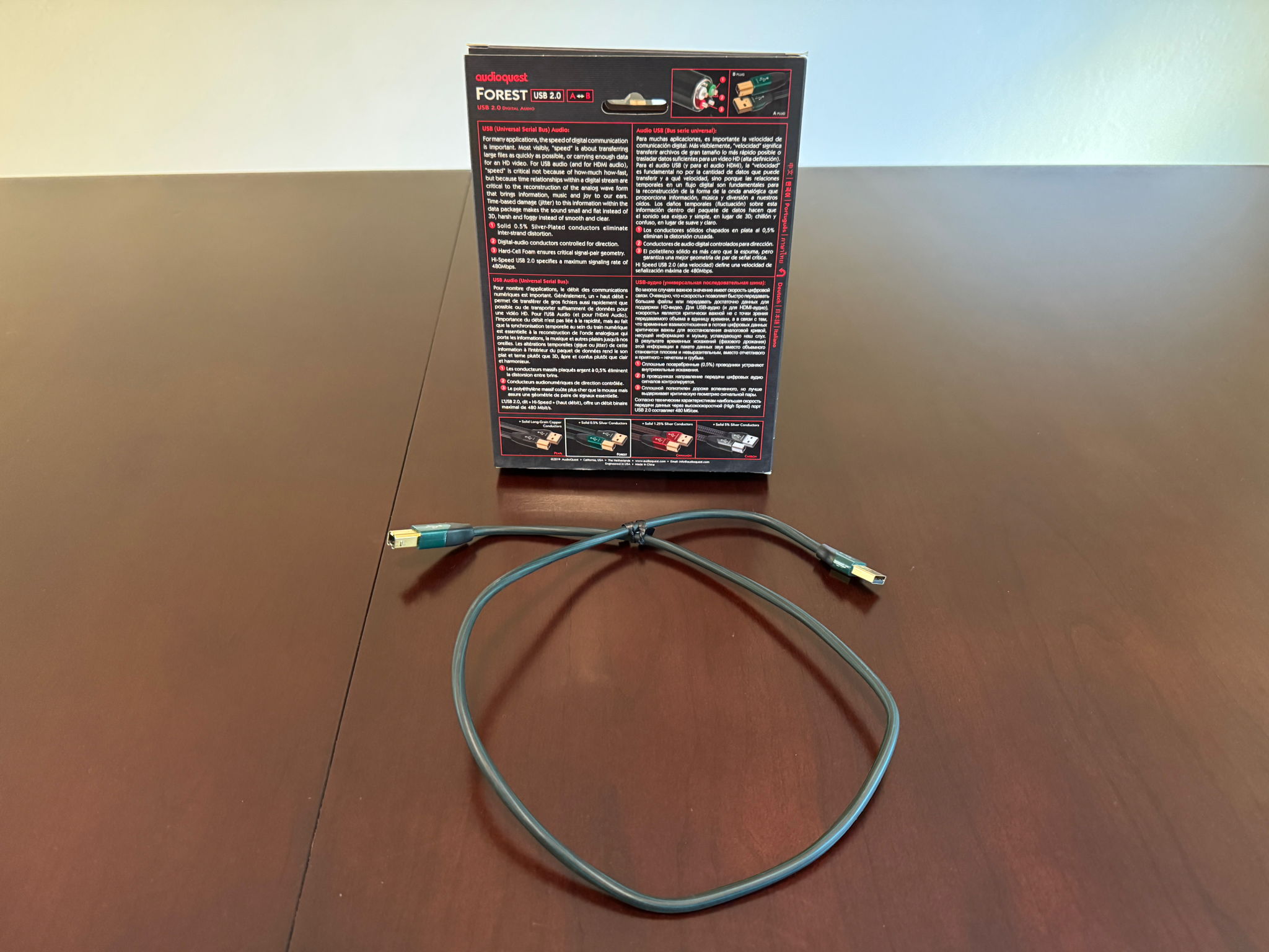 AudioQuest 0.75 m Forest USB-A > B High-Definition Audi... 2