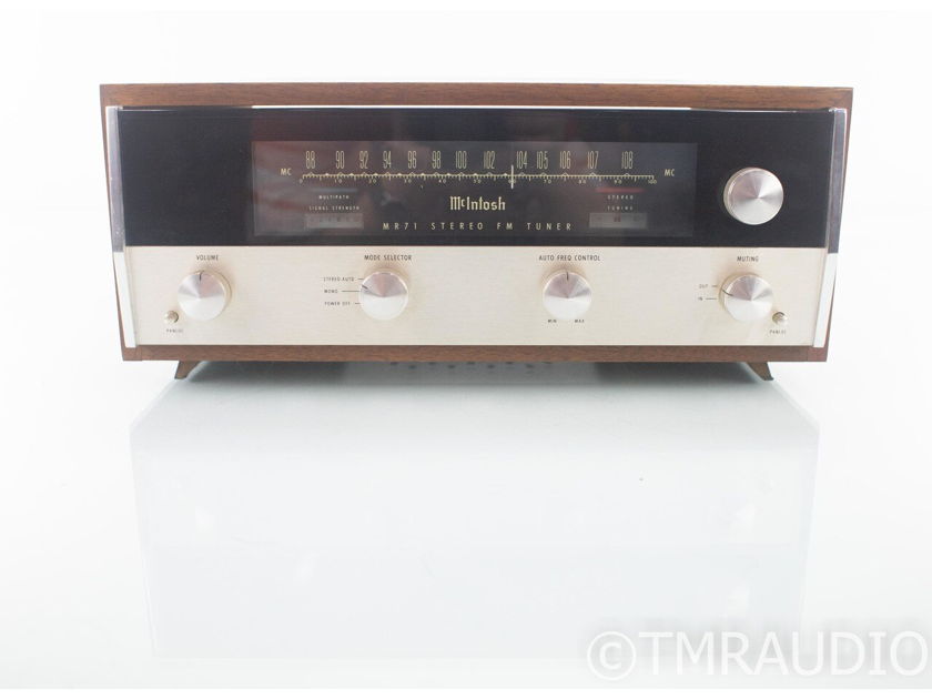 McIntosh MR71 Vintage Tube FM Tuner w/ Wood Cabinet; MR-71 (18735)