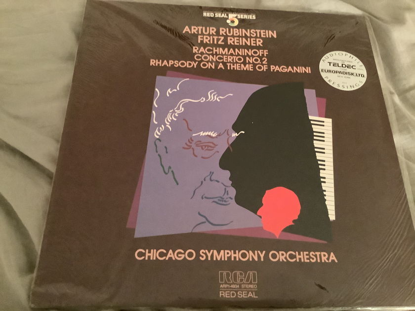 Artur Rubinstein RCA Red Seal Series 5 Audiophile Teldec Vinyl  Rachmaninoff Concerto No. 2