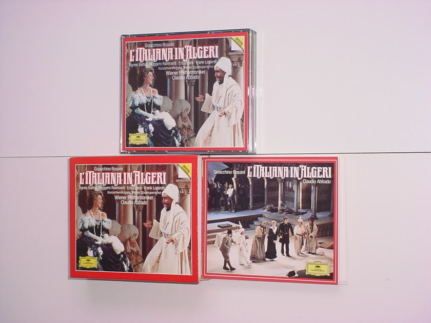 Gioacchino Rossini L'Italiana in Algeri 2 cd set Claudio Abbado digital Deutsche Grammophon 1989