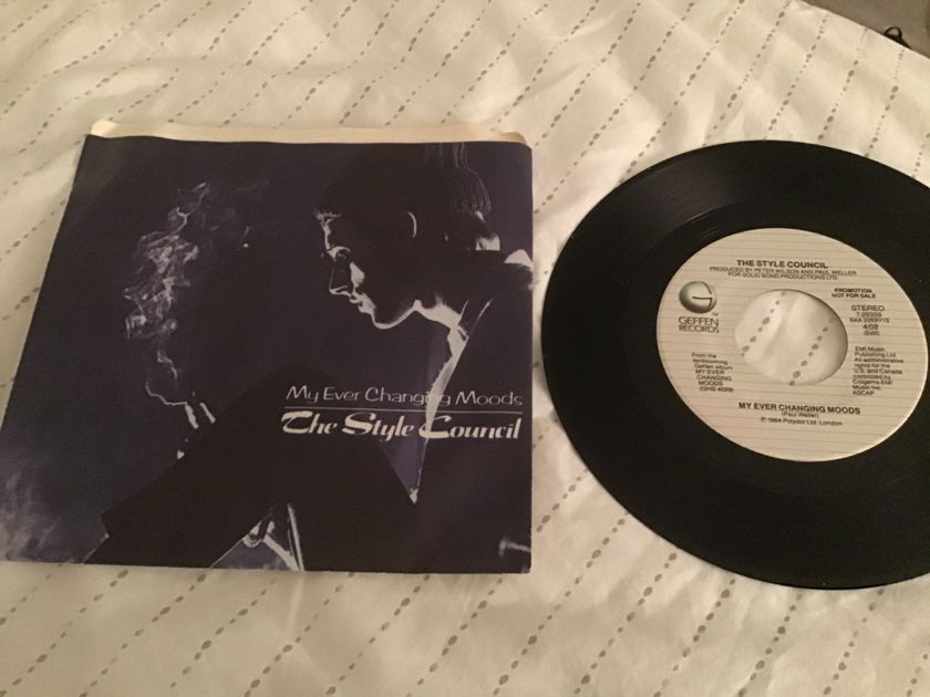 The Style Council Promo 45 With Picture Sleeve Vinyl NM  My Every Changing Moods